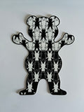 GRIZZLY BEAR BLK & WHITE Sticker