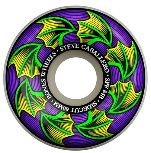 BONES X STEVE CABALLERO | BAT WINGS PRO SPF FORMULA SIDECUT SKATEBOARD WHEELS