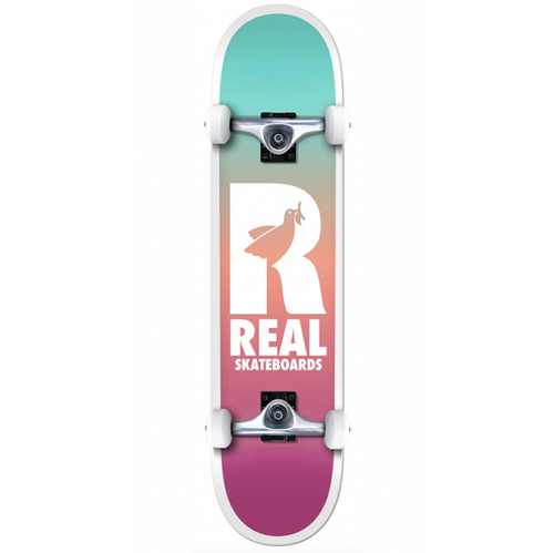 REAL- BE FREE PINK/BLUE FADE 8.0 COMPLETE SKATEBOARD